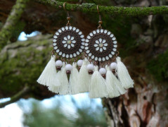 Pletený set v barvě mechu a hořčice