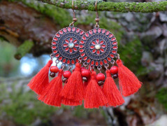 Pletený set v barvě mechu a hořčice