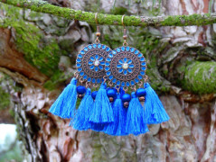 Pletený set v barvě mechu a hořčice