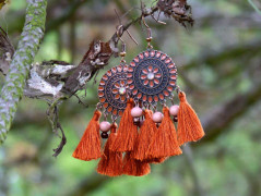 Pletený set v barvě mechu a hořčice