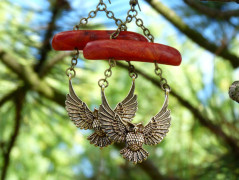 Pletený set v barvě mechu a hořčice