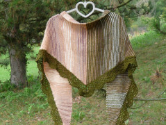 Pletený set v barvě mechu a hořčice