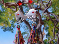 Pletený set v barvě mechu a hořčice