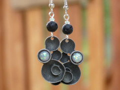 Pletený set v barvě mechu a hořčice