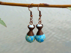 Pletený set v barvě mechu a hořčice