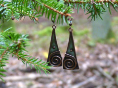 Pletený set v barvě mechu a hořčice