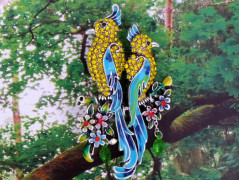 Pletený set v barvě mechu a hořčice