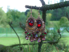 Pletený set v barvě mechu a hořčice