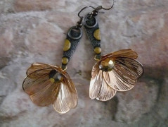 Pletený set v barvě mechu a hořčice