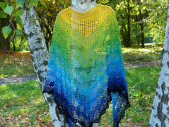 Pletený set v barvě mechu a hořčice