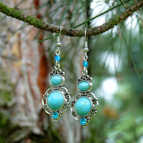 Náušnice - lesní tůňky (tyrkenit) originální náušnice dívčí přírodní vintage romantické modré lesní zirkony starobylé kabošon minerály zirkon tyrkenit třpytivé kabošony etnické jezírka tůňky  Náušnice - lesní tůňky (tyrkenit) originální náušnice dívčí přírodní vintage romantické modré lesní zirkony starobylé kabošon minerály zirkon tyrkenit třpytivé kabošony etnické jezírka tůňky