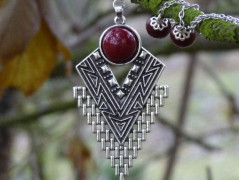 Náušnice - ze zahrad (zelený achát)