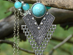 Náušnice - ze zahrad (zelený achát)