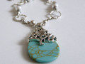 Náhrdelník - tyrkenit v krajce