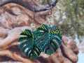 Náušnice - monstera