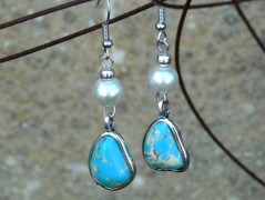 Náušnice - mořské pobřeží (variscit