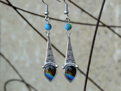 Náušnice - ostrůvky (variscit)