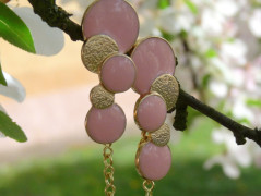 Náušnice - labutě (Swarovski)