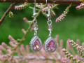 Náušnice - růžový sen (swarovski)