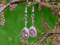 Náušnice - růžový sen (swarovski)