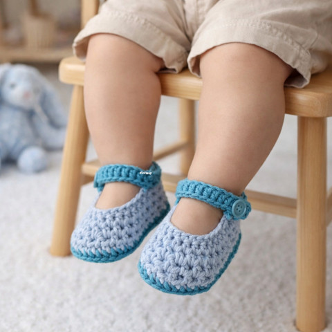 Letní botičky děti modrá jarní letní bavlna klučičí jaro miminko léto tyrkysová háčkované lehké vzdušné kluk světlemodrá botičky handmade 100%bavlna azurová capáčky pro kluky 