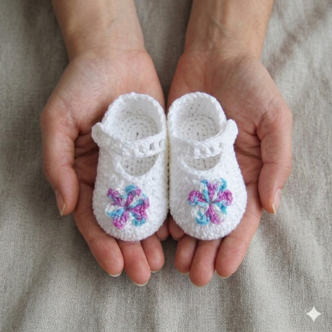 Botičky děti modrá růžová jarní holčička holčičí letní bavlna bílá miminko háčkované botičky unisex celoroční handmade capáčky mimi balerinky 