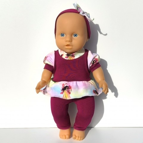 OBLEČEK PRO PANENKU 28 až 32 cm panenka šaty miminko souprava miminka panenky tričko šatičky obleček baby born 43 cm 