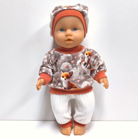 SOUPRAVA PRO PANENKU 28 až 32 cm panenka šaty miminko souprava miminka panenky tričko šatičky obleček baby born 43 cm 