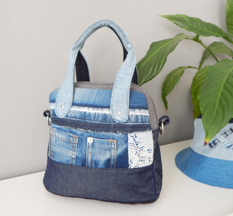 Jeans elegantní kabelka. kabelka riflová 