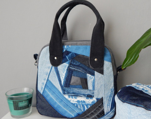 Jeans elegantní kabelka. kabelka riflová 