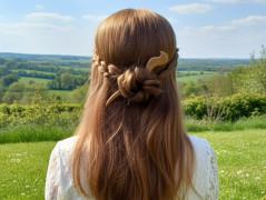 Dubová spona do vlasů