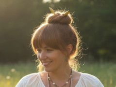 Dubová spona do vlasů