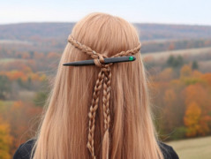 Dubová spona do vlasů