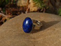 Prsten s lapisem lazuli 18x13 mm