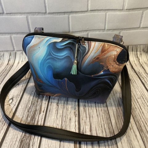 Kabelka marble květinová malá kabelka crossbody kabelka.koženka 