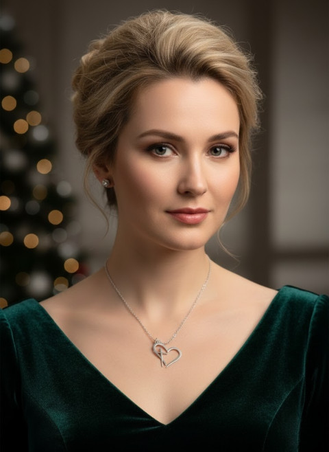 Řetízek se srdíčkem - S.Steel srdce křížek láska steel přívěsek nerez 