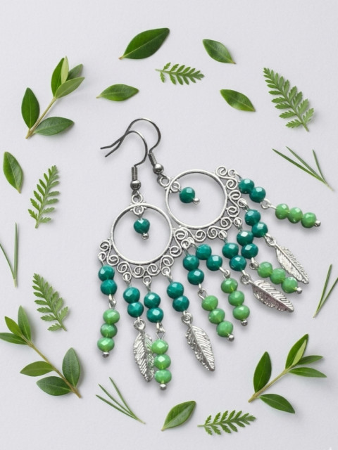 Zelený orient - náušnice náušnice svěží orient 