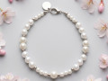 Perlový náramek - S. Steel