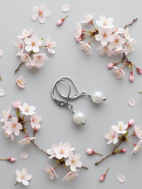 Perlové náušnice - S. Steel náušnice romantické luxusní perly 