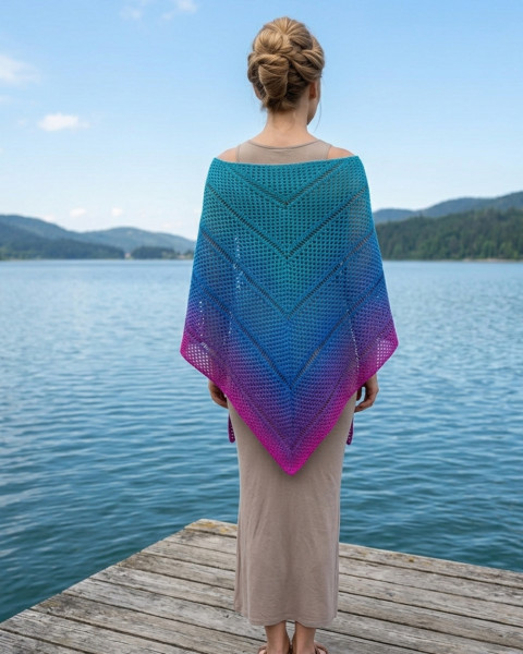 Červánky - háčkovaný pléd bavlna háčkování léto duhový šátek duha pléd festival červánky boho 