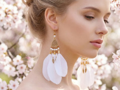 Růžové perlové korále