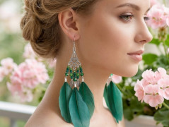 Růžové perlové korále