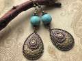 Orient s tyrkenitem - náušnice 01