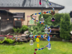 Lapač slunce - spirála s kostičkama