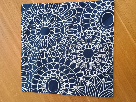 Povlak na malý polštářek modrý polštář povlak střední 40x40 