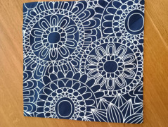 Taška modrá s puntíky