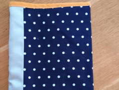 Povlak na malý polštářek modrý