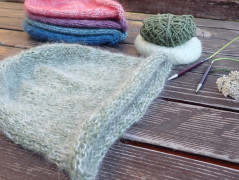 Letní bambusový nákrčník - slunečný