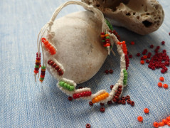 Letní bambusový nákrčník - slunečný