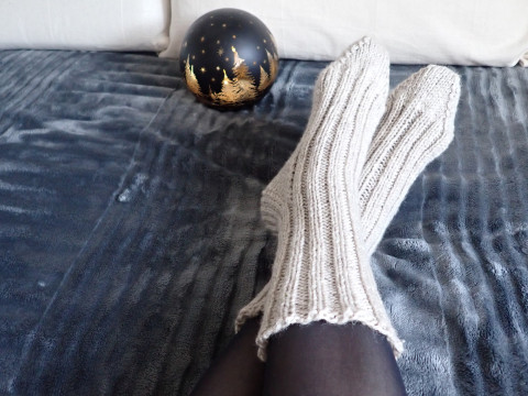 Vlněné ponožky vel. 40 ponožky ručně pletené ponožky vlněné ponožky 